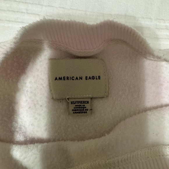 American Eagle sweatshirt, pastel colors, perfect for spring extra small - Picture 2 of 4